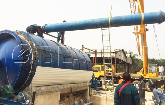 Beston waste plastic recycling plant installed in Nigeria