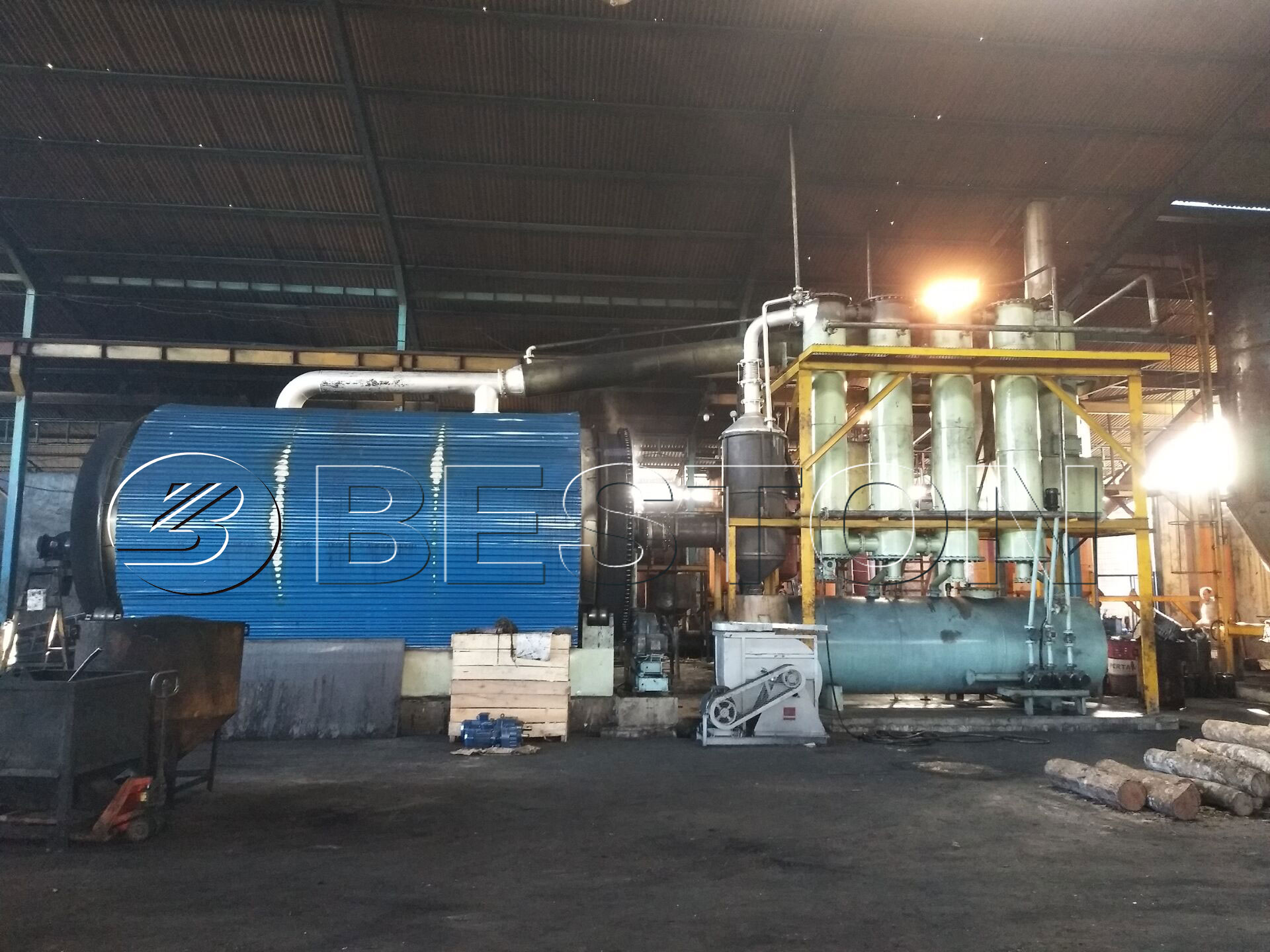 Tyre pyrolysis machine in Indonesia